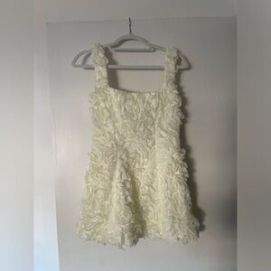 Oh Polly Posy White Dress